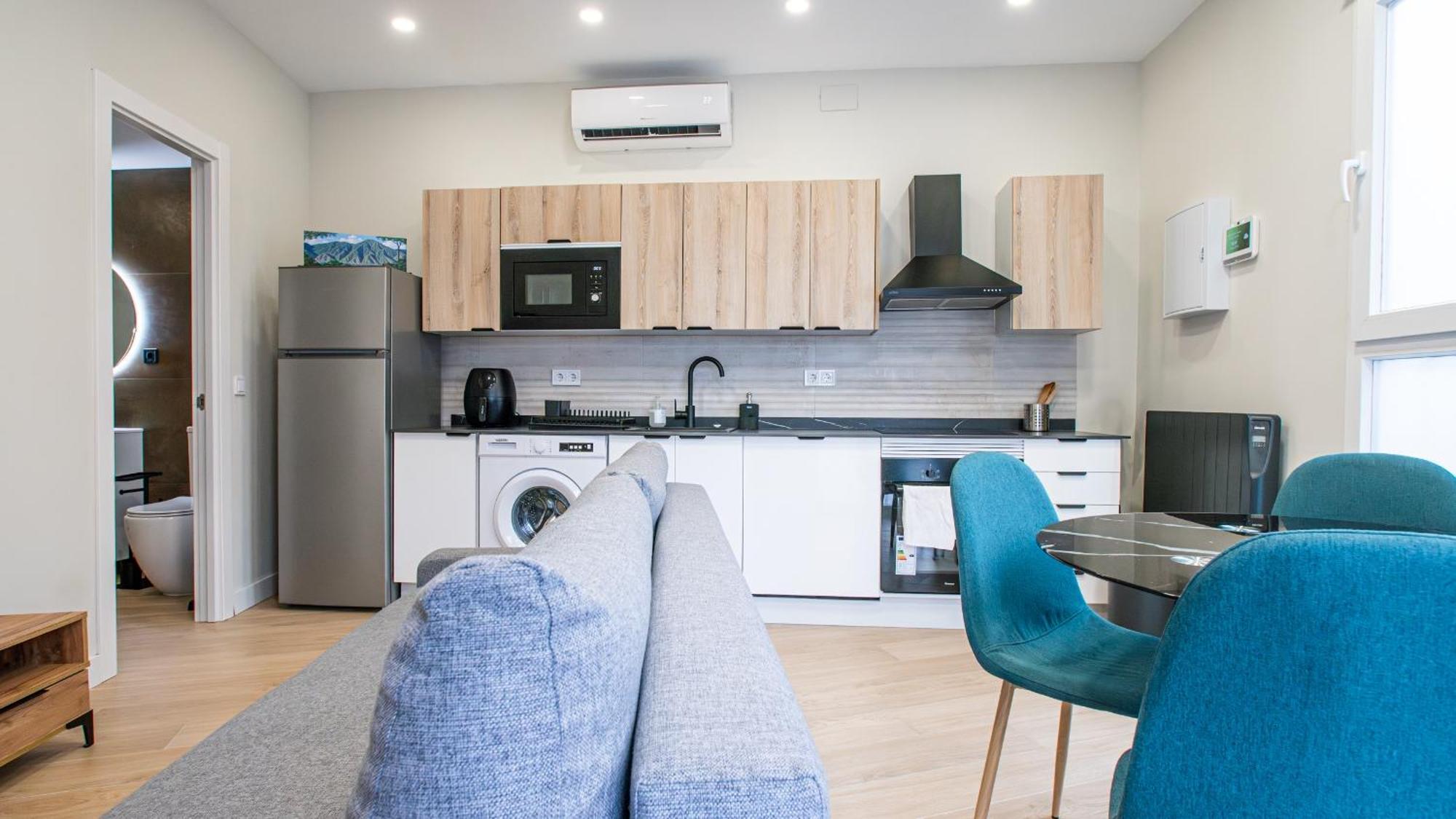 Madrid Confort Urbano 1 Dormitorio Ac Wifi Cocina Extérieur photo